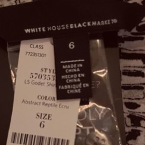 White House/Black Market Godet Long-Sleeved Shirt Dress-Size 6-NWT - Picture 14 of 14